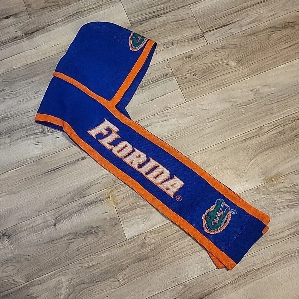 UF Florida‎ Gators Double Layered Thick Knit UNISEX Hooded Winter Scarf Pockets
